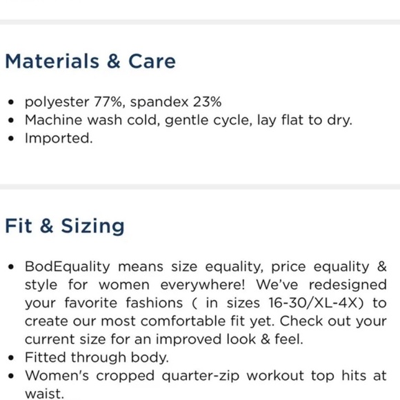 (3) ON PowerSoft Crop Quarter-Zip Mock Turtleneck Long Sleeve Top Bundle - Picture 8 of 9